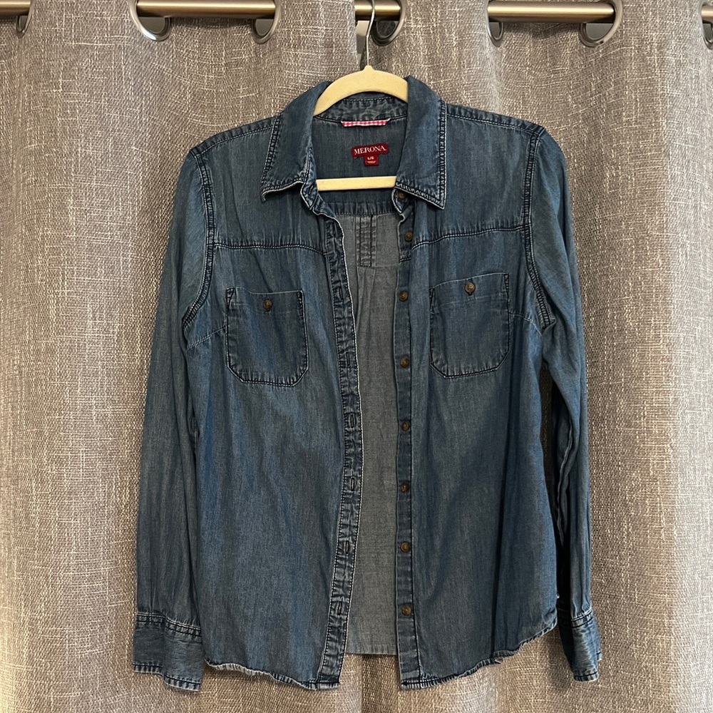 Merona Denim Button-Up Shirt